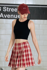 Becky Ribbed Tank - Black